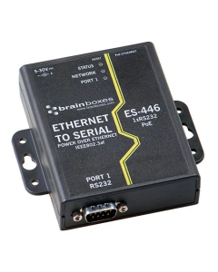 ES-446 
1 Port RS232 PoE Ethernet to Serial Adapter