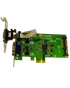 LP PCI Express 2 Port RS232 Powered 1 Amp POS Card