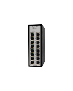 16 port Industrial Ethernet Switch, dual 9V-36VDC, -20-60°C