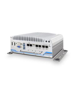 Fanless mobile surveillance system with 8x PoE+, DIO, CAN